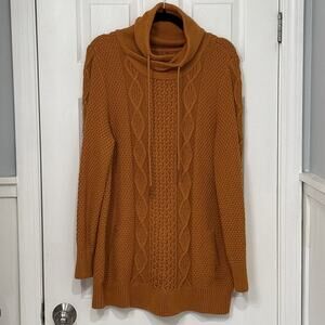 L.L. Bean Women's Cowl Neck Sweater - Rust